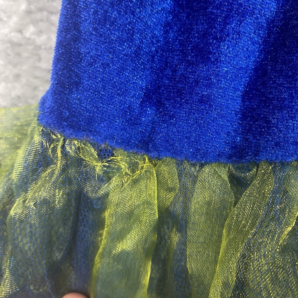 Girls Blue Green Princess Dress Size Small Dress Up Halloween Costume - Picture 10 of 12